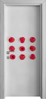 Produktbild von Tür Selbstklebende 80x210 cm Türfolie Türtapete Klebefolie - Farbige Früchte