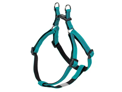 Produktbild von Nobby Soft Grip, Hund, Zugfreier Gurt, L-XL, Türkis, Nylon, Einfarbig