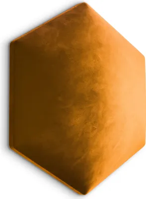 Zdjęcie produktu dla Panel Tapicerowany Hexagon Plaster Miodu 35cm x 40cm Miodowy MAGIC VELVET 2288