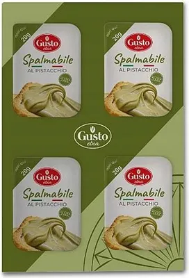 Obrázek produktu pro Gusto Etna Spalmabile italský pistáciový krém 4x 20 g jednorázové porce