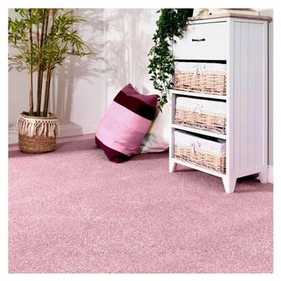 Produktbild von Teppichboden Ibiza | Auslegware | Für Kinderzimmer, Wohnzimmer, Schlafzimmer und Jugendzimmer | Rosa, Größe: 200x400 cm