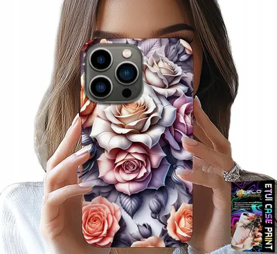 Immagine prodotto di Custodia Per Iphone 14 Pro Max - Design Floreale Rosa Fiori Custodia
