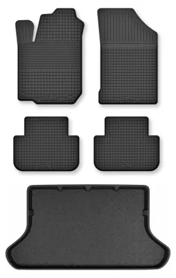 Produktbild von Gummimatten + Kofferraumwanne für Land Rover Freelander I 1996-2006 (5-Türer) – Schwarz, Semi-Universal, angepasst – Wielganizator Semi-Universal