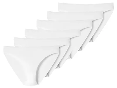 Produktbild von SCHIESSER Damen Tai-Slip 6-Pack Uncover by SCHIESSER - weiss - Größe M