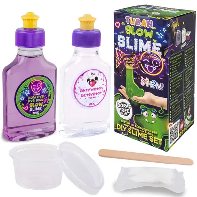 Obrázok produktu pre TUBAN Sada Super Slime svietiaceho v tme na tvorenie