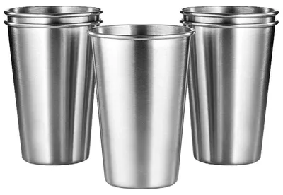 Obrázek produktu pro Sada čtyř termohrnků z nerezové oceli, objem 350 ml