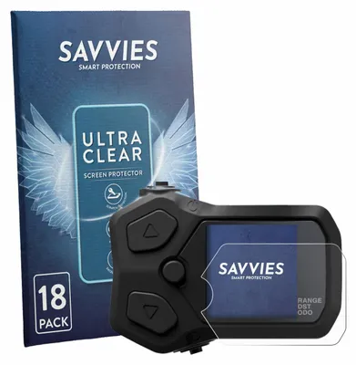 Produktbild von 18x Für Shimano SC-EN500 Schutzfolie Savvies Displayschutz Display Schutz Folie Klar Transparent