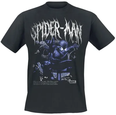 Produktbild von Spider-Man T-Shirt Herren Graffiti schwarz XL
