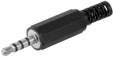 Immagine prodotto di goobay Klinkenstecker 3,5 mm stereo 4 polig Plastik mit Knickschutz (Bulk)