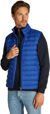 Produktbild von Tommy Hilfiger Herren Weste Packable Recycled Vest Stehkragen, Blau (Wedge Blue)