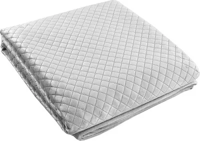 Image de Couvre-lit matelassé, style moderne, en velours, 220 x 240 cm, gris