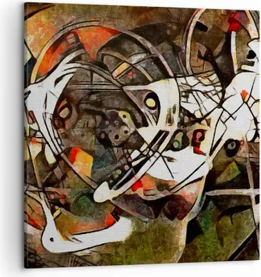 Produktbild von Bild auf Leinwand - Leinwandbild - Abstraktion modern - 50x50cm - Wand Bild - Wanddeko - Wandbilder - Leinwanddruck - Bilder - Kunstdruck - Wanddekoration - Leinwand bilder - Wandkunst - AC50x50-3452