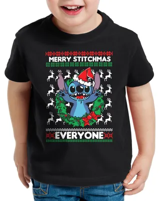 Produktbild von style3 Merry Stitchmas T-Shirt für Kinder