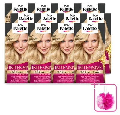Productafbeelding van 12 x Poly Palette Soft Nudes haarverf - Zacht, natuurlijk blond 280 - 115 ml - Voordeelverpakking - 12 stuks