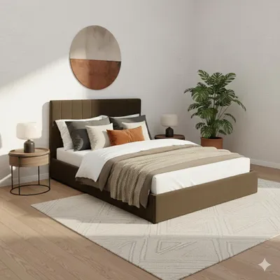 Produktbild von FurMeb24 Polsterbett POSO 1 - 160 x 200 cm - mit Matratze - Stoff Kronos 06