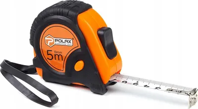 Image de Mètre enrouleur avec caoutchouc 5 m x 19 mm Polax