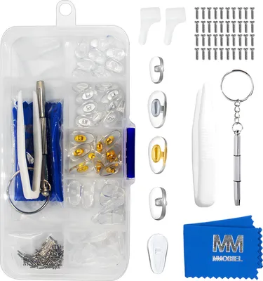 Produktbild von MMOBIEL Brille Nasenpads [25 Paar]  – Brillen Reparatur Set – Silikon Nasenpads Ersatz