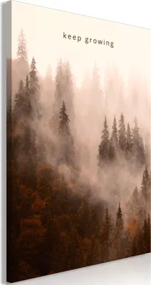 Produktbild von Vliesstoff Leinwandbild - Keep Growing (1 Part) Vertical 60x90 cm Text c-C-0422-b-a