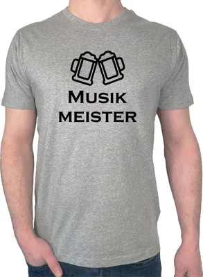 Produktbild von Huuraa Herren T-Shirt Musikmeister Spielmanszug XL Sport Grey Bio Baumwolle Fairtrade Herrenshirt Geschenkidee