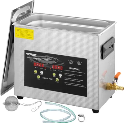 Productafbeelding van 6L Digitale Ultrasone Reiniger met Verwarmingsfunctie en Timer, 400W, Krachtig voor Sieraden en Brillen