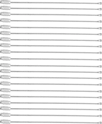 Image de Boucle de fil d'acier inoxydable Ausla, mat?riau de qualit ?, m?canisme de verrouillage de vis, multifonctionnel pour la randonn?e et les activit?s de plein air