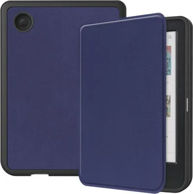Produktbild von Kobo Clara Colour / Clara BW Hülle - Coverup e-Reader Leather Klapphülle mit Schlaf/Wach-Funktion - Blau