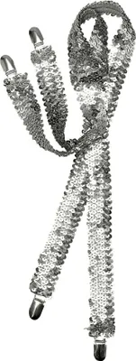 Immagine prodotto di Bristol Novelty Bretelle di paillettes per adulti BN1441 (Taglia unica) (Argento)