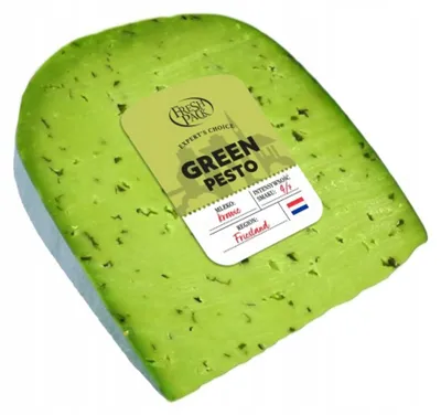 Image de Fromage au pesto vert, 130 g, emballage fraîcheur