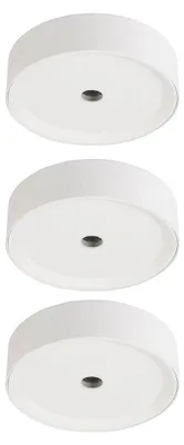 Produktbild von 3er Set LED Deckenleuchte, Aluminium, weiß, D 15 cm