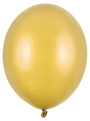 Produktbild von 100 Stk. Luftballon Ø30cm "Uni Metallic" | Gold