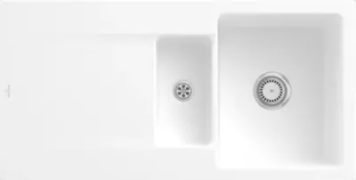 Produktbild von Villeroy & Boch Keramikspüle 333701RW, Siluet 60 R Einbauspüle - inkl.