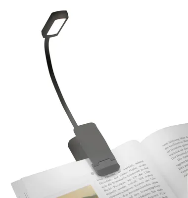 Immagine prodotto di Lampada da lettura con clip, dimmer a regolazione continua e batteria USB-C, dimensioni 29 x 4 x 3 cm