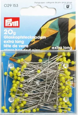 Produktbild von Prym Glaskopfnadeln, 0,60 x 43 mm, gelb, 20 g