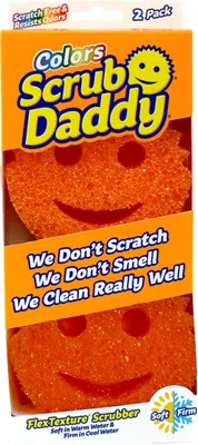 Productafbeelding van Scrub Daddy kleuren spons, afwas- en schoonmaakspons in een multipack - verandert van textuur, krasbestendig