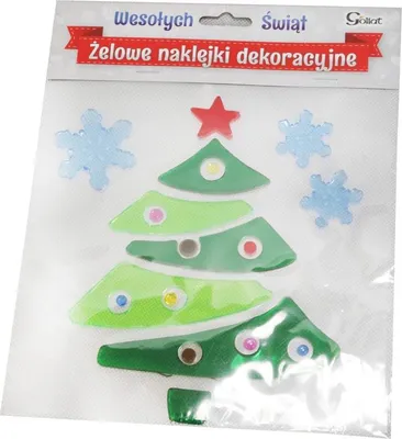 Obrázok produktu pre Nálepky na okno, Jelly Christmas tree, 25 cm