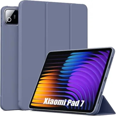 Image de Coque pour Xiaomi Pad 7 / 7 Pro 11,2 Pouces - Protection Slim avec Fonction Support - Violet