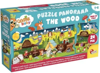 Produktbild von Puzzle Panoramique Les Bois Carotina Baby, Lernspiel, Logik & Feinmotorik, 1-4 Jahre
