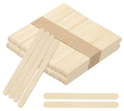 Productafbeelding van Houten prikkers - 100 stuks - Geschikt voor knutselen en ijs - 4,5 inch