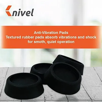 Produktbild von Vibrationsdämpfende Gummikussens für Waschmaschine und Trockner - Rutschfeste Matten, 4 Stück