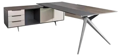 Image de Bureau d'angle massif Table de travail Meubles de bureau de luxe Table Designer Meubles