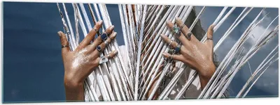 Produktbild von Bilder auf glas - Einteilig - Hände Finger Schmuck - 160x50cm - Glasbilder - Wandbilder - Bilder - zum Aufhängen bereit - Wanddekoration aus Glas - Glas Bilder - Wandbild auf Glas - GAB160x50-4892