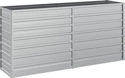 Produktbild von vidaXL Garten-Hochbeet 160x40x77 cm Verzinkter Stahl Silber