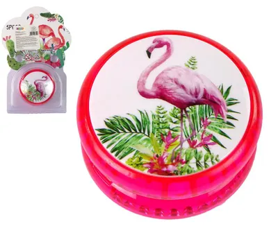 Produktbild von Leantoys Jo-Jo-Bastelspiel mit Flamingo. Ein zeitloses Spielzeug! Jojo
