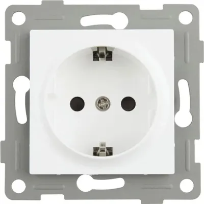 Produktbild von Onlex Steckdosensockel 16a 250v Weiß One Size / EU Plug 220V Weiß One Size