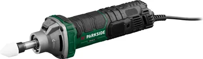 A studio shot of a Parkside rotary tool on a white background.