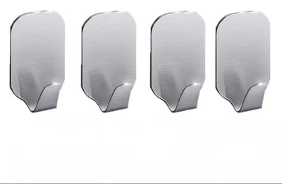 Produktbild von Klebehaken, Wandmontierter Handtuchhalter aus Edelstahl für Küche und Bad, 4 Stück