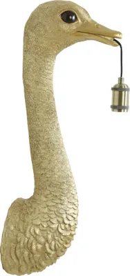 Produktbild von Light & Living - Wandlampe Ostrich - Gold - 25x19x72cm