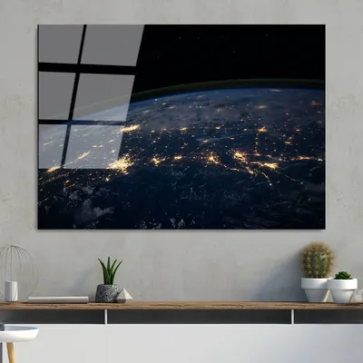 Image de Wallity, UV-104 70 x 100, Peinture décorative en verre trempé, 100 % verre trempé, multicolore, 70 x 100 cm