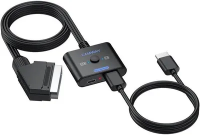 Productafbeelding van SCART naar HDMI adapter 1080p 60Hz met 4:3/16:9 schakelaar