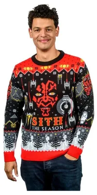 Zdjęcie produktu dla Świąteczny sweter Star Wars, motyw Sith, rozmiar XL